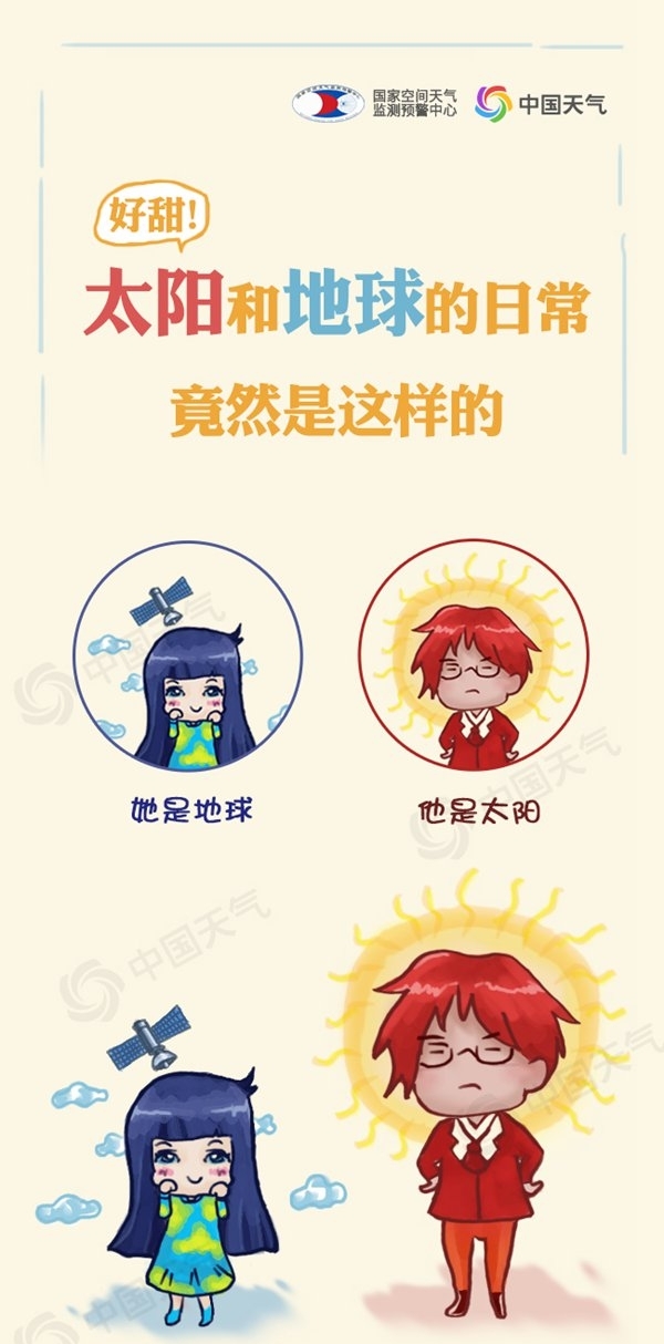 好甜！太阳和地球的日常竟然是这样的-图1
