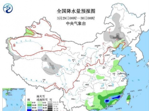 安徽湖北大雾贵州广西雷暴冰雹 南方暴雨先后来袭