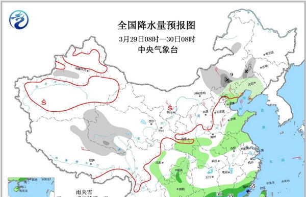 广东福建局地有暴雨 西北等地多沙尘