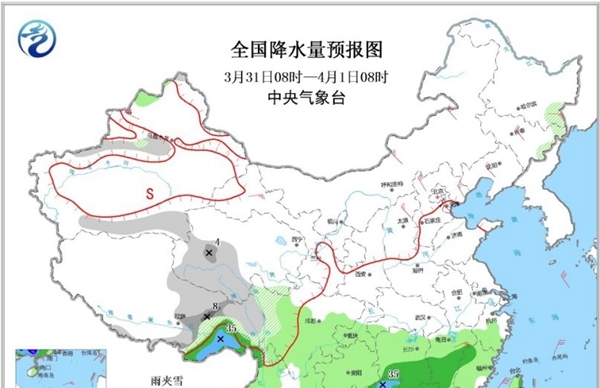 贵州江南一带降雨降温双“打卡” 北方风大警惕火险