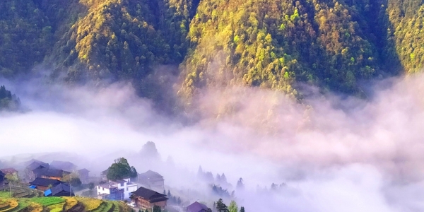 广西龙胜云雾缭绕 山野风光如世外桃源-图3