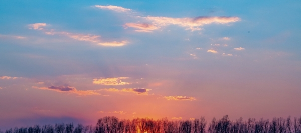 松花江畔夕阳映晚霞 美景如画-图6