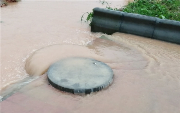 广东新兴短时猛烈降雨 县城汪洋一片学生淌水返校-图7