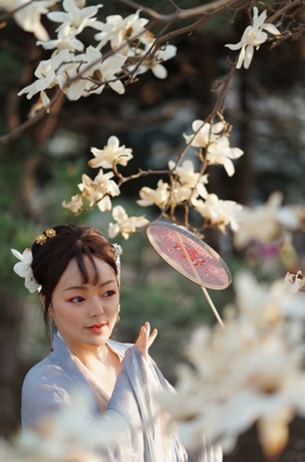 美人如玉裳如画 春花古装两相宜-图7