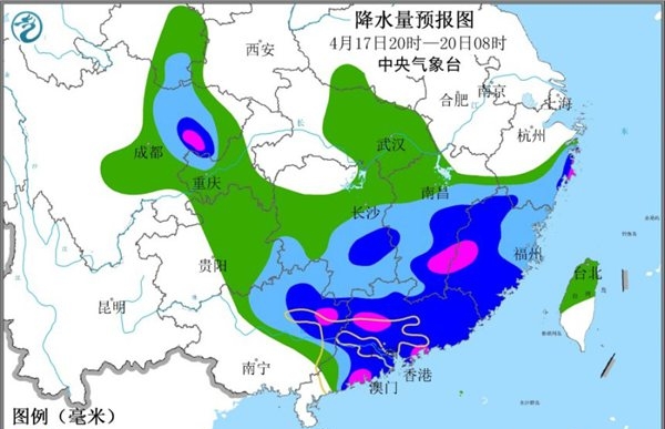 今夜起江南华南再迎强降水 需防范地质灾害和强对流天气