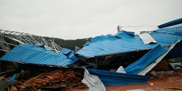 雷暴大风冰雹暴雨叠加 广东广宁灾情严重-图1