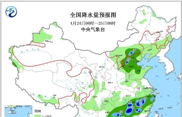 今起北方迎降雨降温 江南成强降雨中心