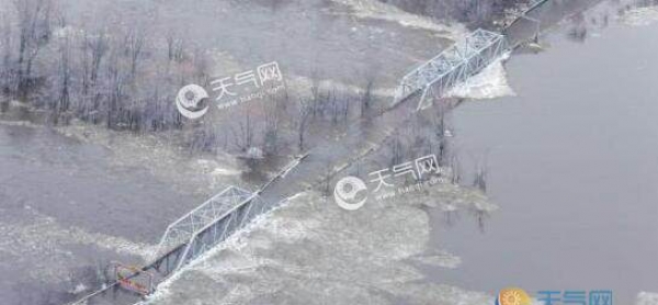 积雪融化致加拿大发生水灾 约1700座房屋被淹没