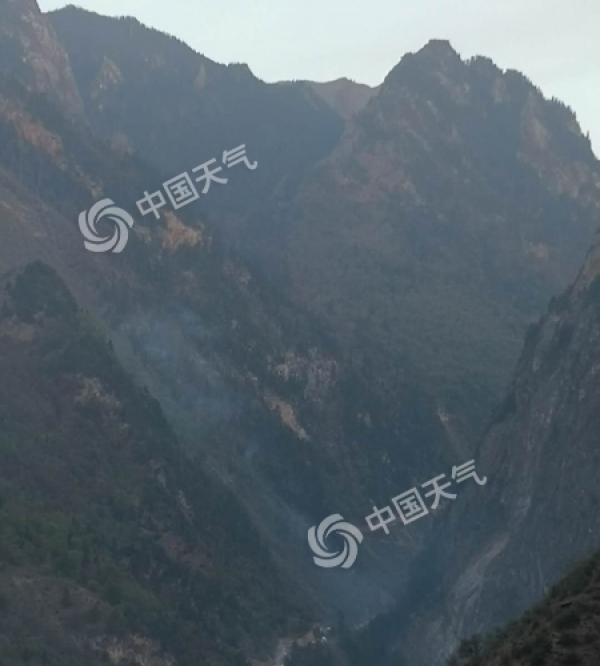 甘肃省甘南州迭部县唐卡林场突发森林火灾