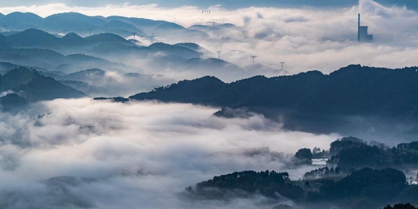 云雾深处有人家 重庆南川平流雾美景似仙境-图4