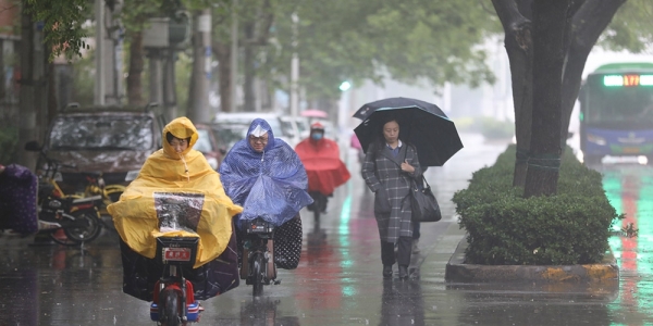 河北石家庄再迎降雨 市民周末出行受阻-图2