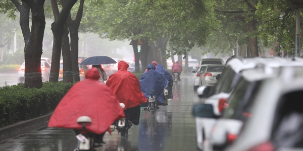 河北石家庄再迎降雨 市民周末出行受阻-图3