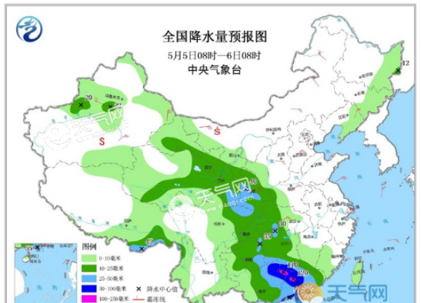 五一北方持续受冷空气影响 南方多有强降雨