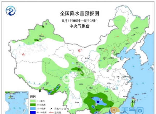 五一北方持续受冷空气影响 南方多有强降雨