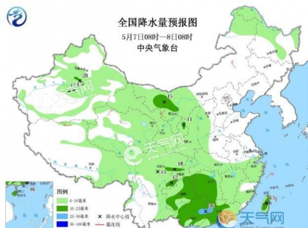 华南和西北东部迎大雨暴雨 陕西甘肃广西广东雨水最多