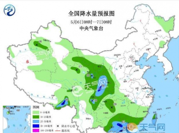 华南和西北东部迎大雨暴雨 陕西甘肃广西广东雨水最多