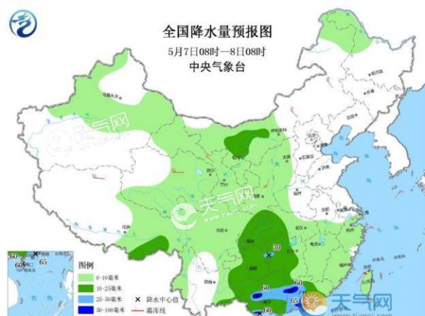 全国雨水暂停还得等两天 西北雨水开始减弱