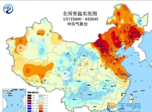 华南明起降雨减弱 京津冀气温要破30℃