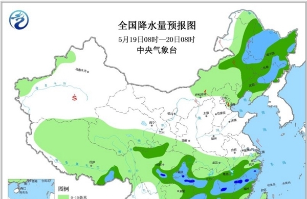 今日南北方降雨持续 下周起降雨暂停气温升