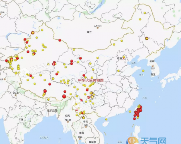 上周中国地震情况总结 共发生22次3级以上地震