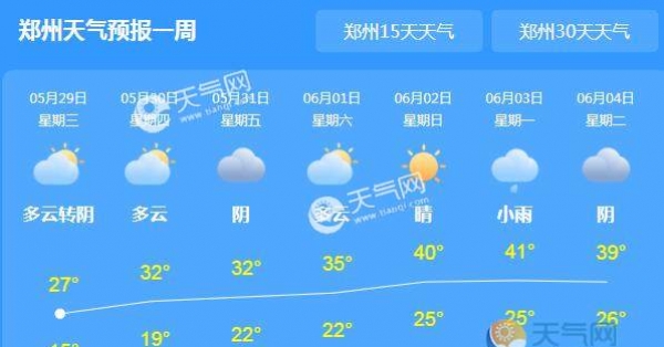 河南迎新一轮雷阵雨 省会郑州气温上升至30℃
