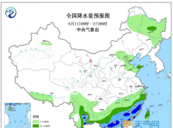今日六一天气有强降雨 多为江南华北等地