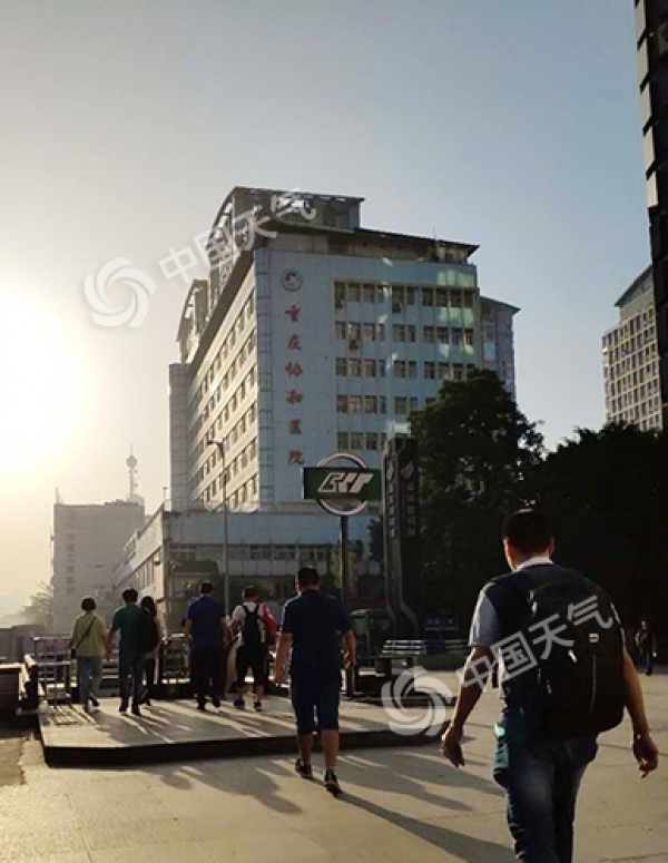 重庆今明天最高温将冲击38℃ 明夜强降雨来袭