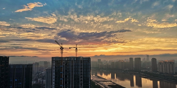 福州久雨逢晴  晚霞和彩虹惊艳了天空-图6