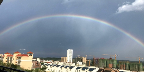 活久见！广西南宁雨后惊现七彩祥云-图7