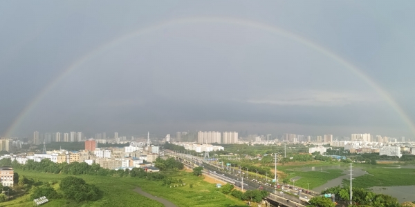 活久见！广西南宁雨后惊现七彩祥云-图10