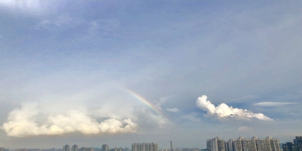 美呆了！福建绝美双彩虹与晚霞刷爆朋友圈-图2