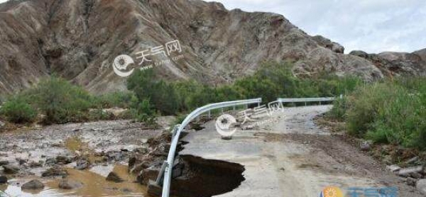 甘肃瓜州暴雨引发洪涝灾害 31户农户受灾多道路被冲毁