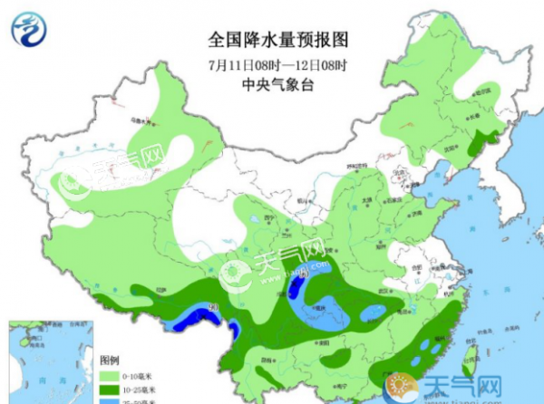 黄淮华北雷阵雨多发 南方今明雨水减弱