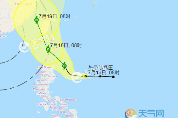 2019年5号台风路径图分析 未来或先登陆台湾再袭击福建