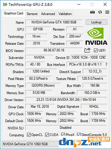 1065和1063哪个好？gtx1060 5g和3g的性能差别