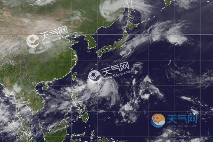 17号台风路径实时发布系统 2019台风“塔巴”高清卫星云图