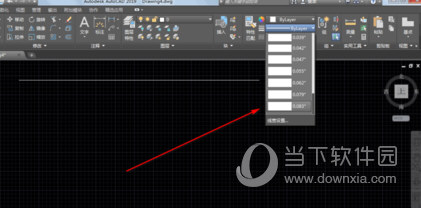 AutoCAD2019关闭线宽