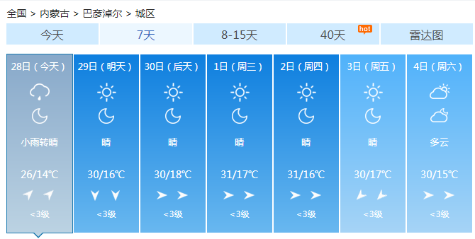 内蒙古森林火险居高不下 未来三天有大范围降雨