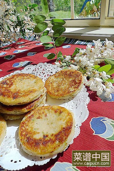 香甜槐花煎饼