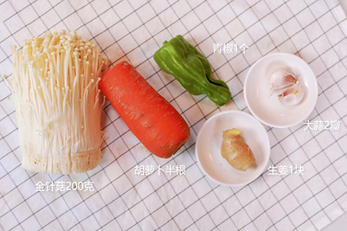 素炒金针菇的做法 怎样素炒金针菇