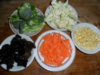 五色蔬菜的做法步骤1