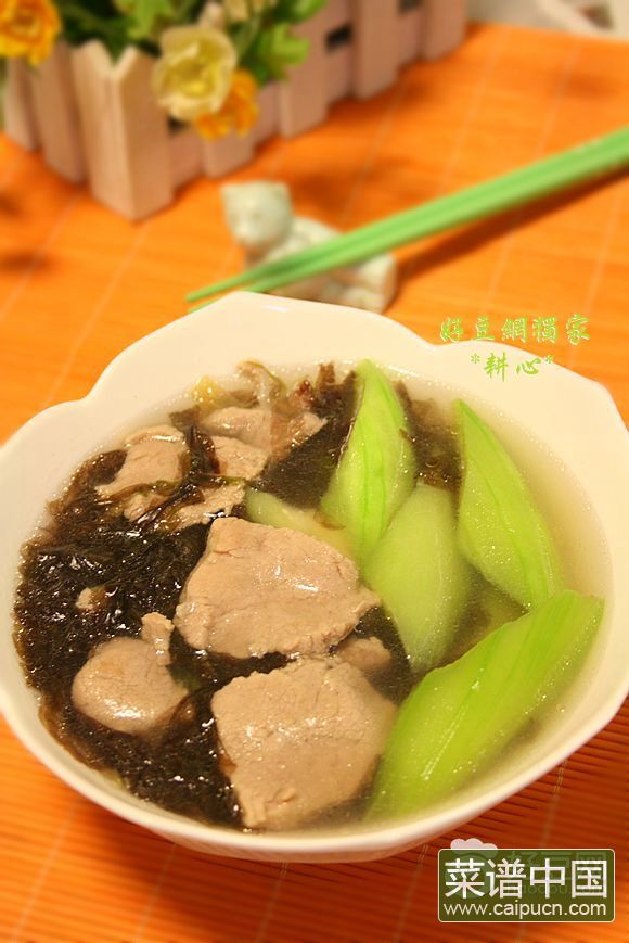 紫菜丝瓜瘦肉汤
