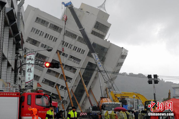 花莲地震已致9人遇难两百余人受伤 未来三天多风雨