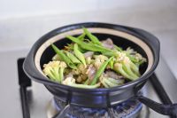 干锅孜然羊肉花菜的做法步骤13
