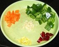 青椒花腰子的做法步骤2