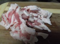 豆角榄菜炒肉的做法步骤4