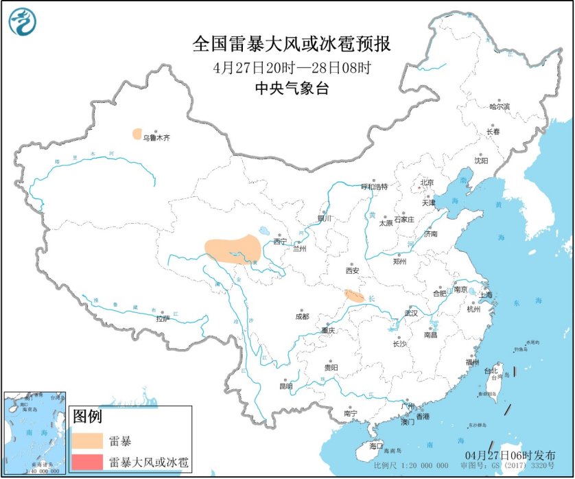 4月27日强对流天气预报