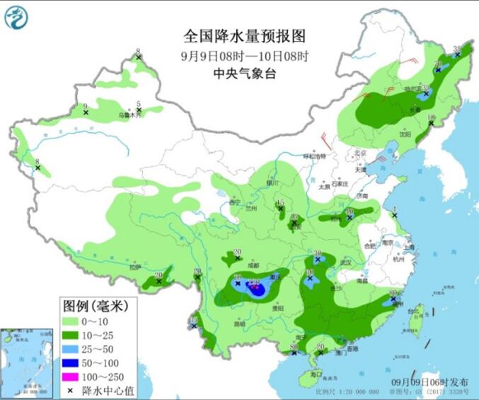 东北强降雨减弱冷空气来袭 云南四川等西南地区多降雨天气