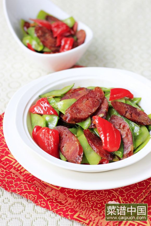 扁豆炒腊肠