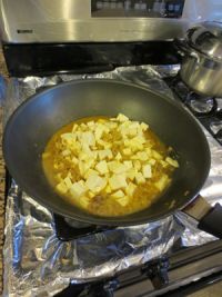 咖喱蟹肉煨豆腐的做法步骤10
